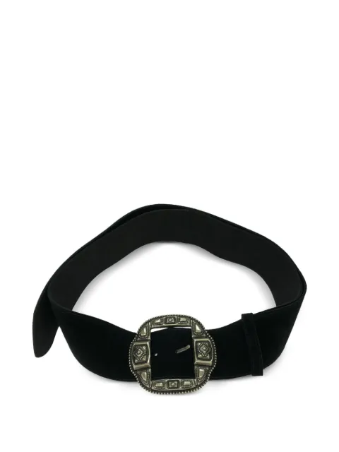 Etro Pre-Owned 2010s engraved-buckle belt