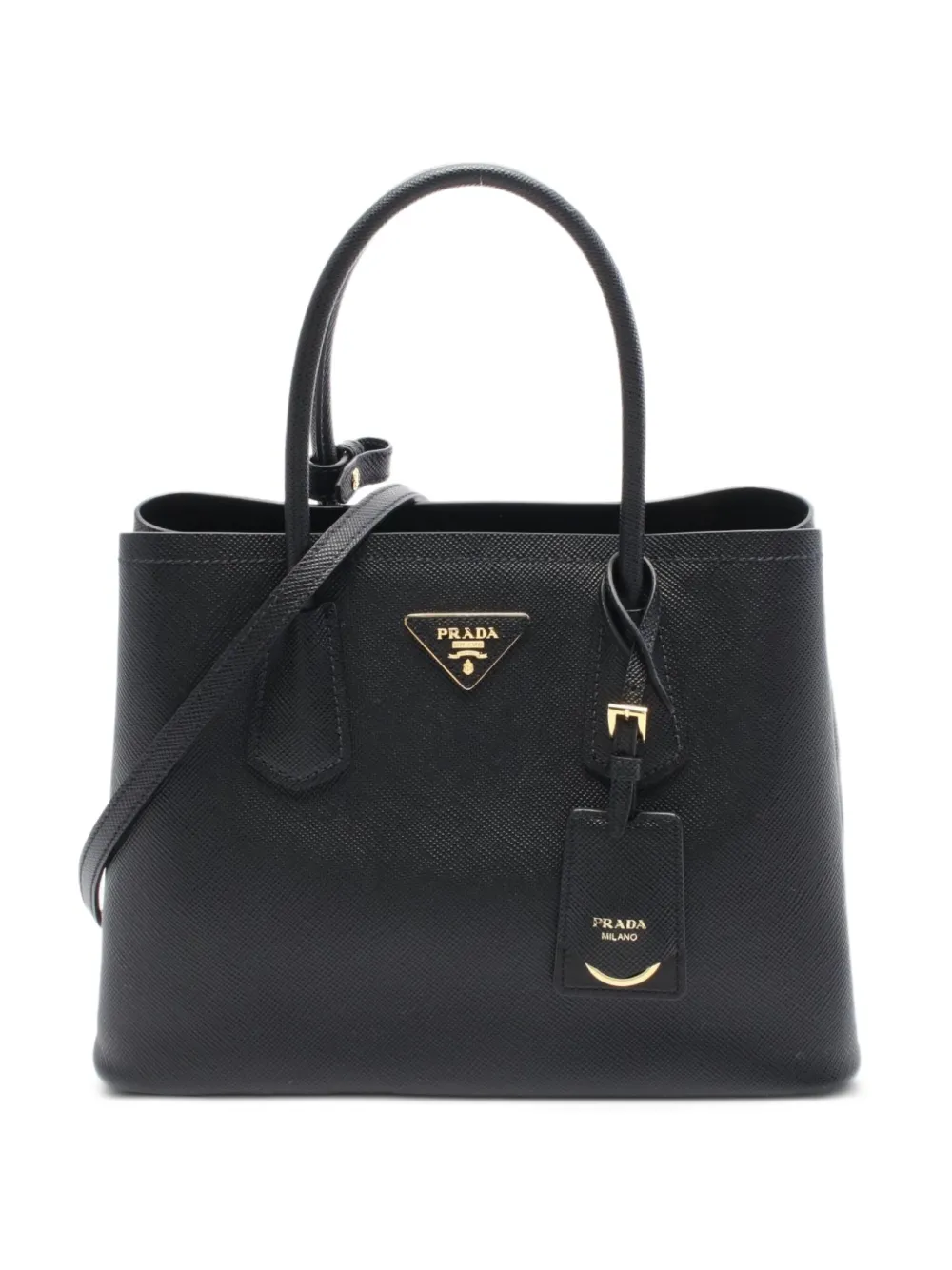 Prada Pre-Owned 2020s Saffiano leather tote bag | Black | Image 1
