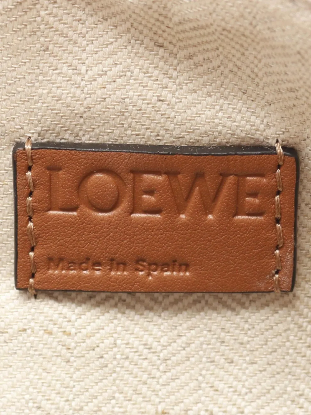 Pre-owned Loewe 2020s Puzzle Geometric Panelled Leather Tote Bag