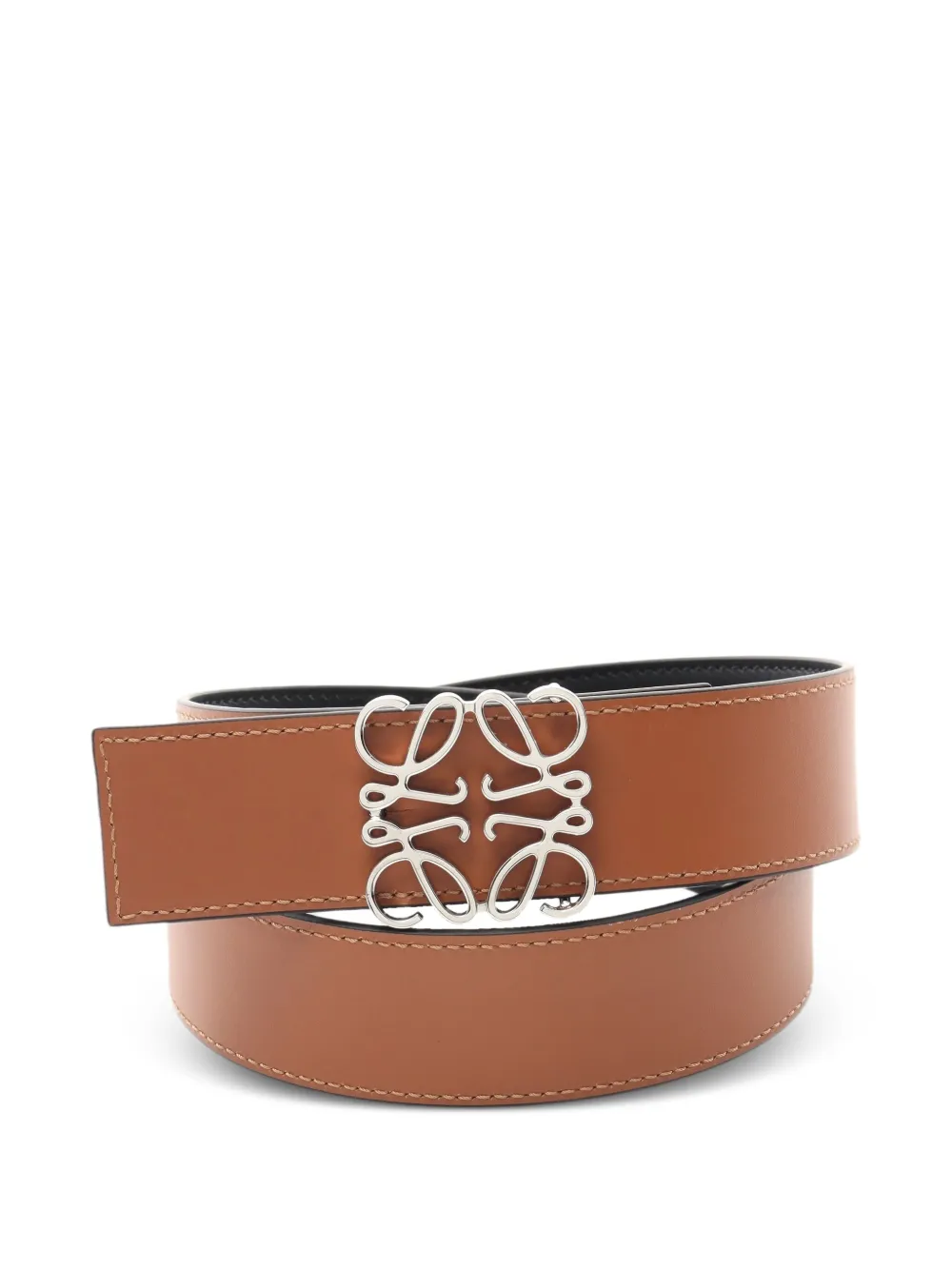 Loewe Pre-Owned 2020s Anagram reversible leather belt | Women | Image 2