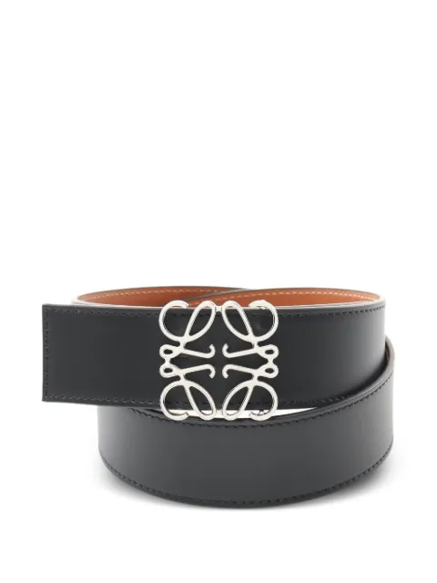 Loewe Pre-Owned 2020s Anagram reversible leather belt