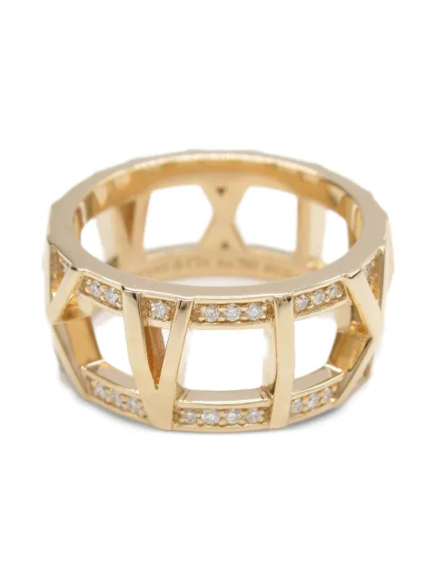 Tiffany & Co. Pre-Owned 2010s 18K rose gold Atlas X-Open diamond ring