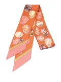 Hermès Pre-Owned 10s Twilly Jockey silk scarf - Orange