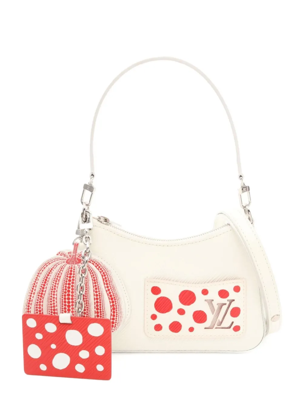 Louis Vuitton Pre-Owned x Yayoi Kusama 2023 マレリーニ ショルダーバッグ - ホワイト Louis Vuitton Pre-Owned x Yayoi Kusama 2023 マレリーニ ショルダーバッグ - ホワイト