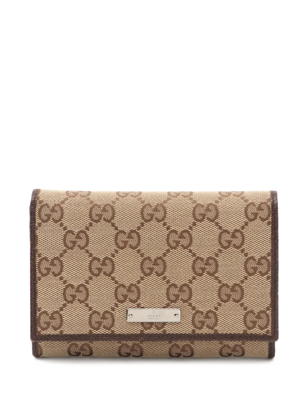 Gucci Pre-Owned 200s signature logo-printed wallet | Neutrals | Image 1