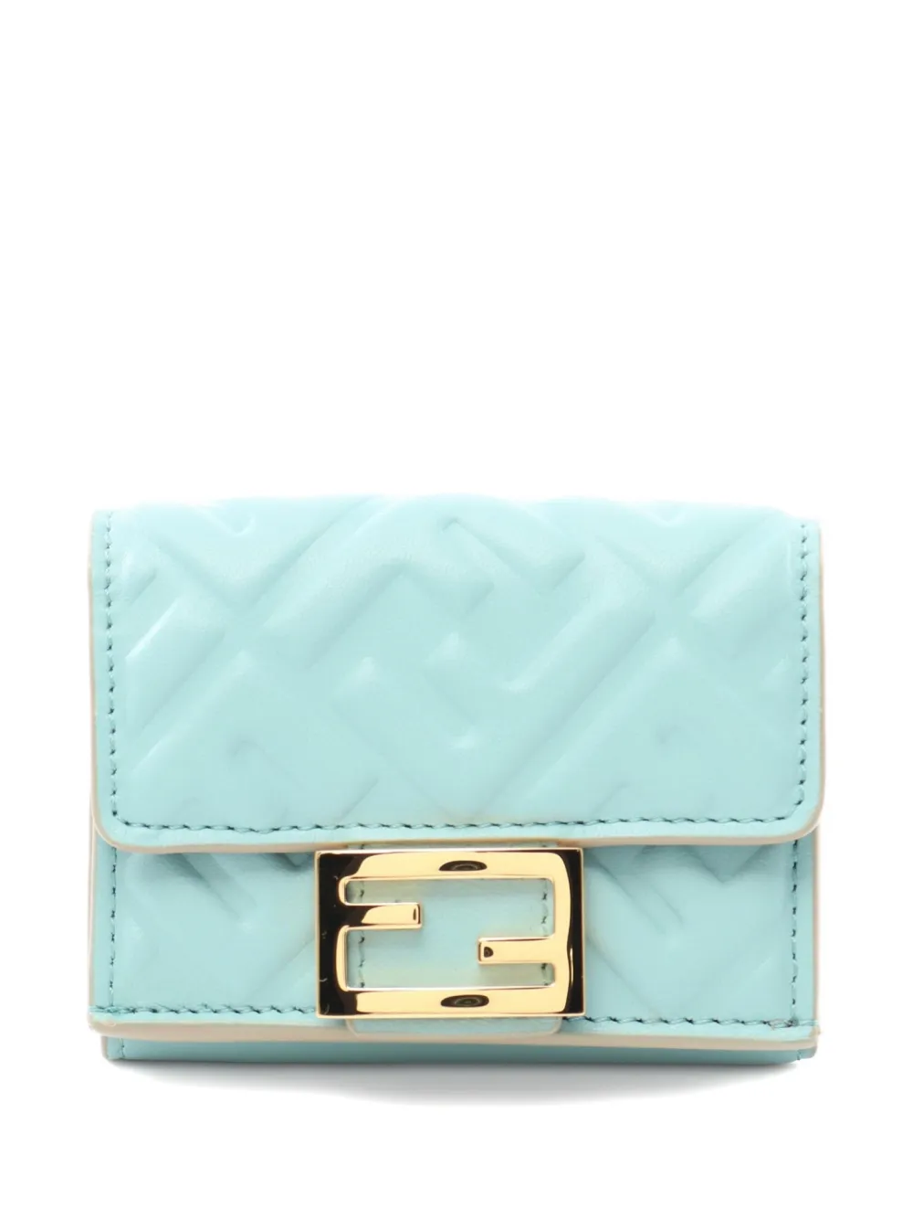 Fendi Pre-Owned 20s Baguette Micro Trifold leather wallet | Blue | Image 1
