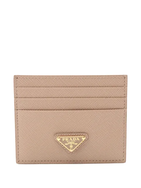Prada Pre-Owned tarjetero con logo triangular 2020