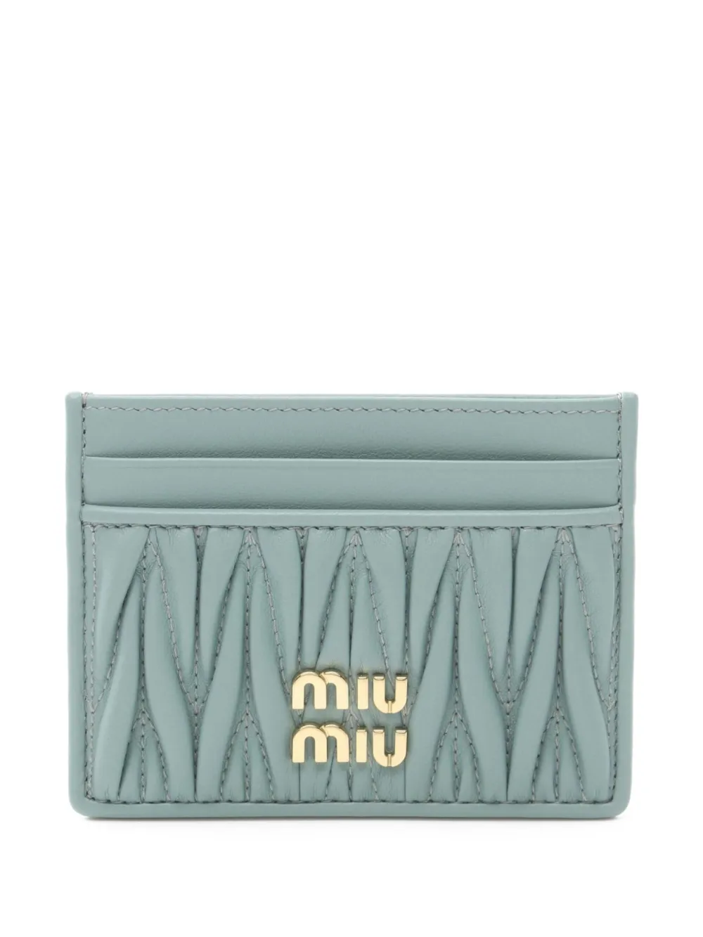 Pre-owned Miu Miu 2020s Matelasse Cardholder