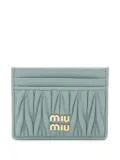 Miu Miu Pre-Owned 2020s Matelasse cardholder - Green