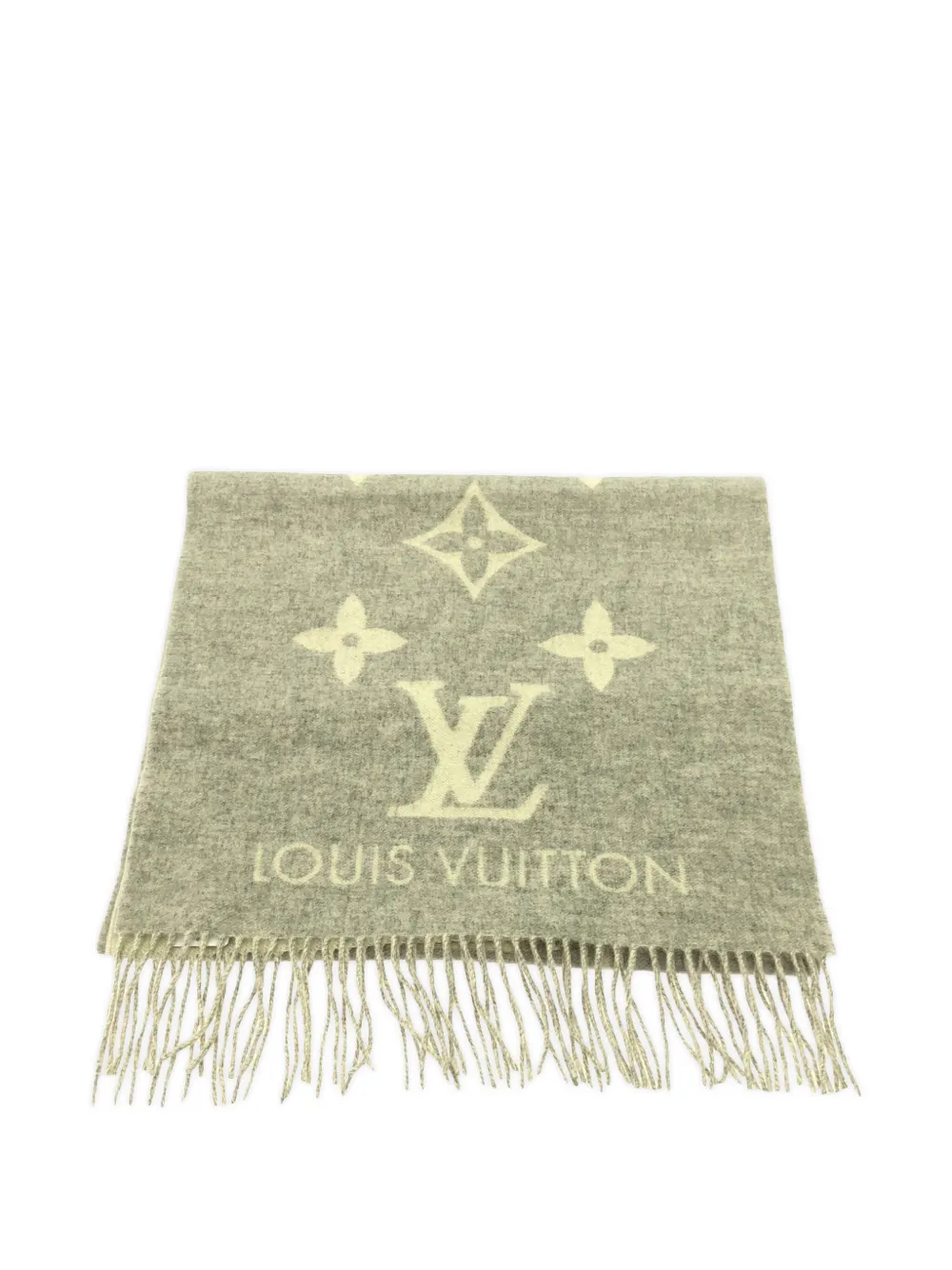 Louis Vuitton Pre-Owned 2010s カシミア スカーフ - グレー Louis Vuitton Pre-Owned 2010s カシミア スカーフ - グレー