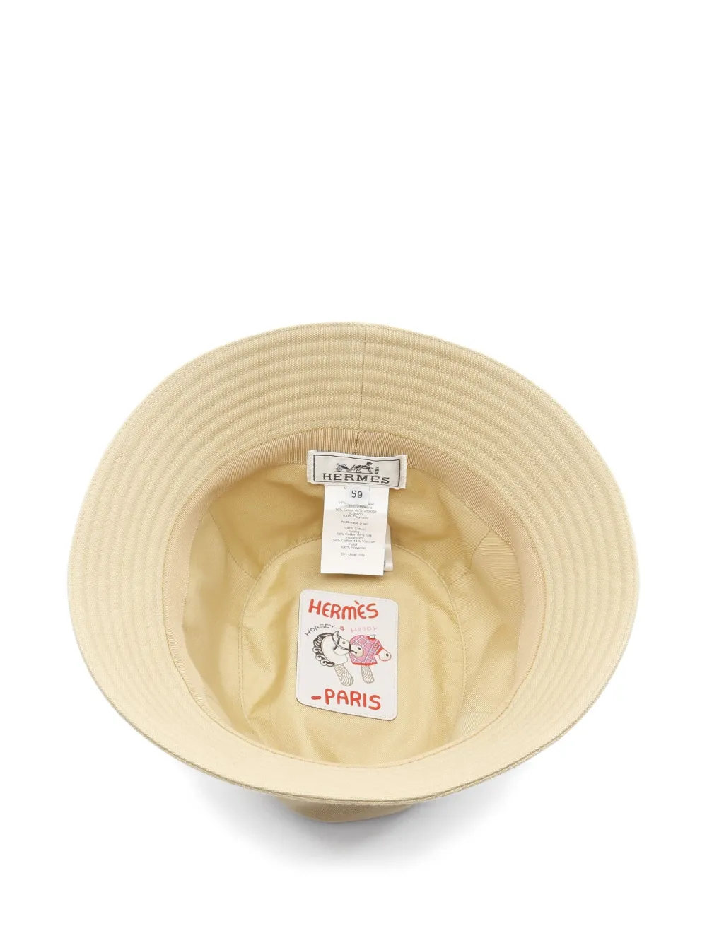 Hermès Pre-Owned 2010s Calvi Seashell bucket hat | Image 2