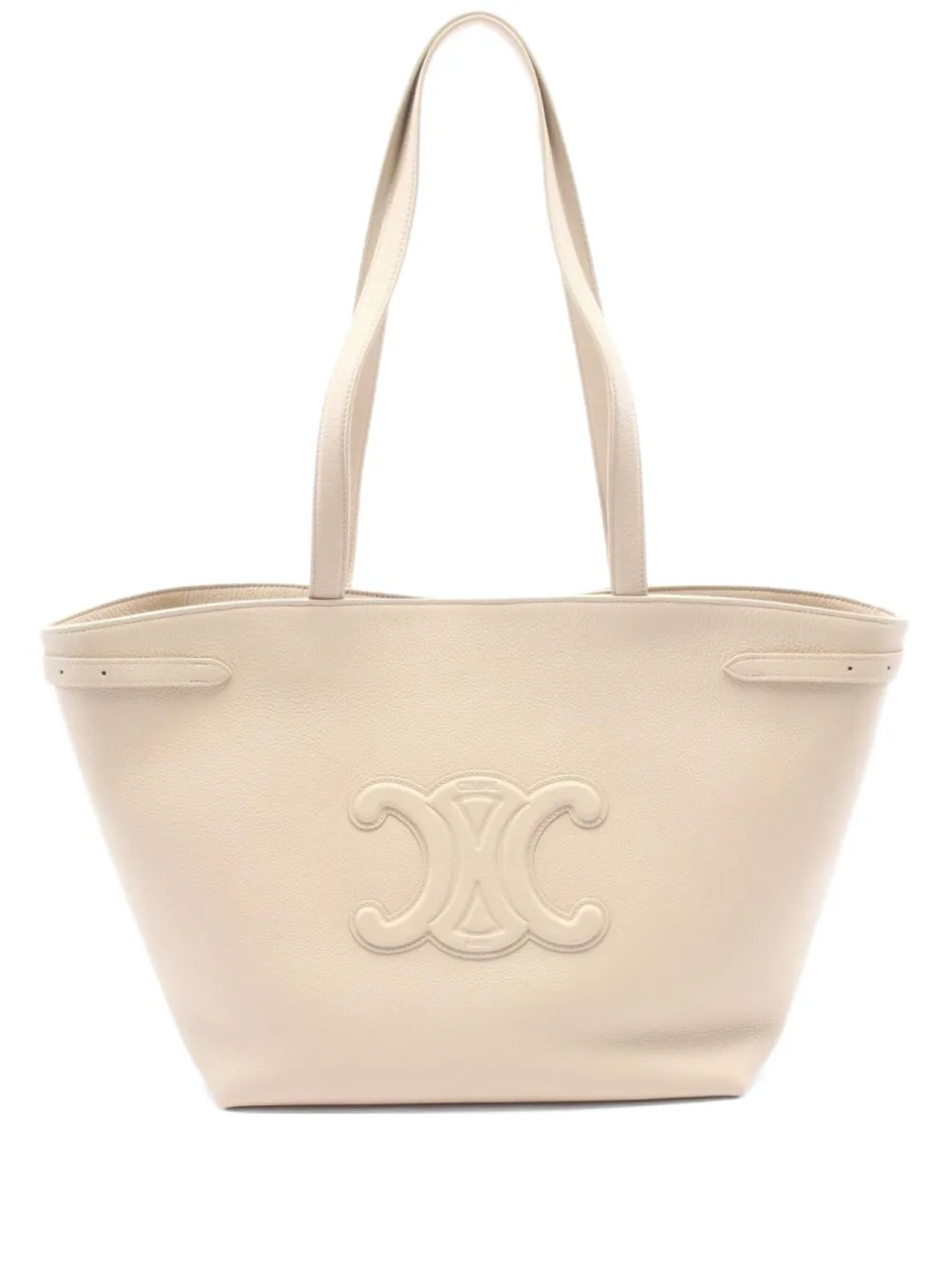 Céline Pre-Owned 2020s medium Hippopotamus Anais logo embossed shoulder bag | Neutrals | Image 1