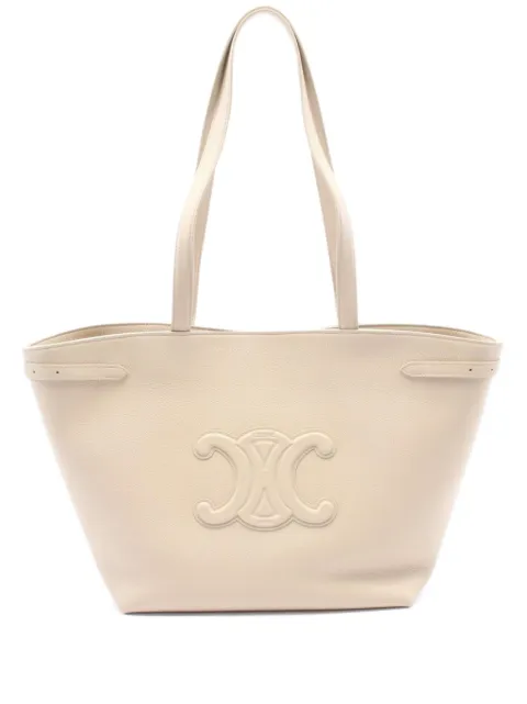 Celine Pre-Owned 2020s medium Hippopotamus Anais logo embossed shoulder bag