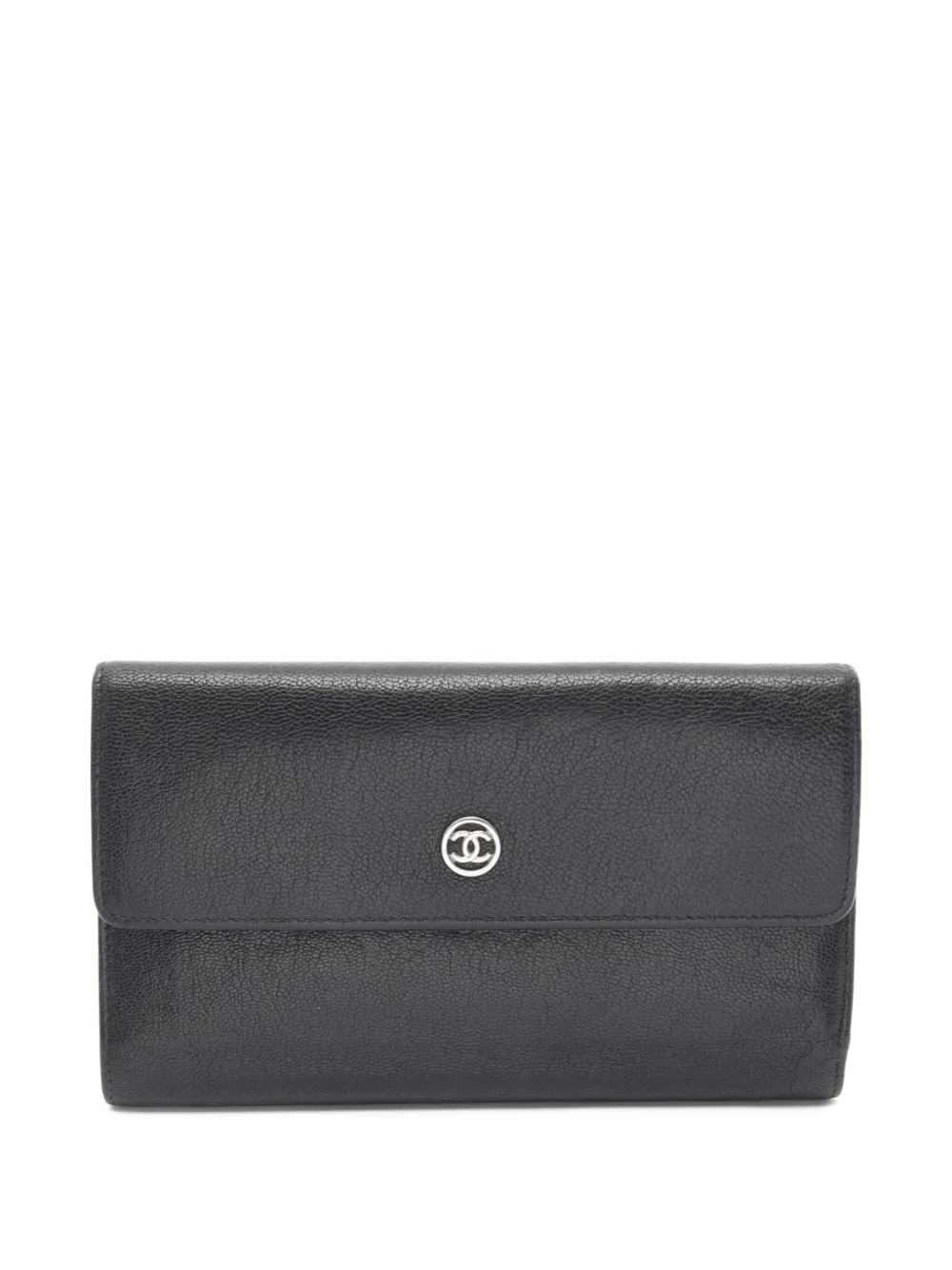 CHANEL Pre-Owned 2006-2008 Coco Mark flap wallet | Black | Image 1