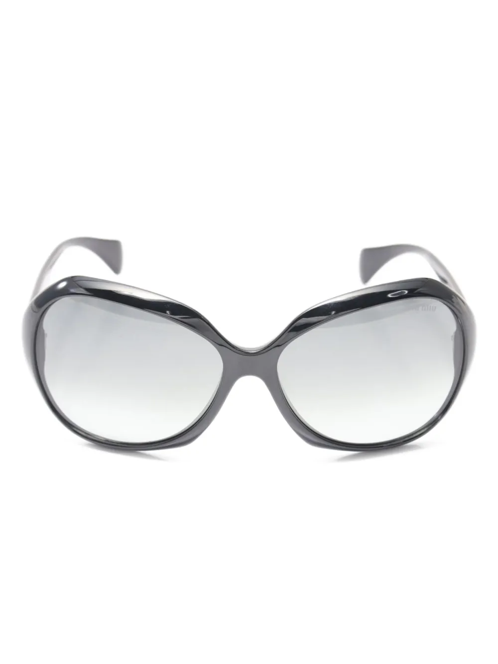 Miu Miu Pre-Owned 2010s oversized-frame sunglasses | Black | Image 1