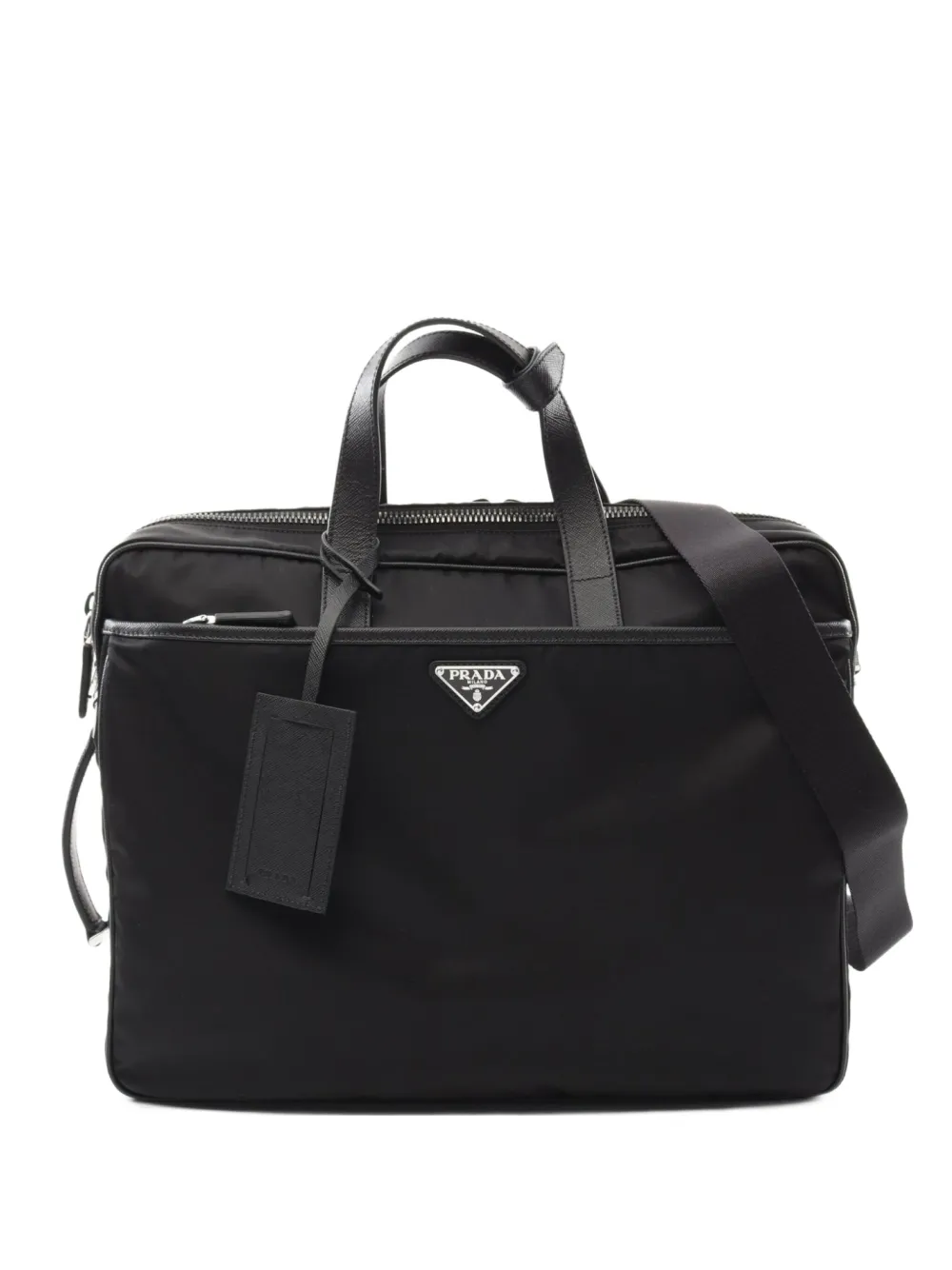 Prada Pre-Owned Re-Nylon laptop bag | Black | Image 1
