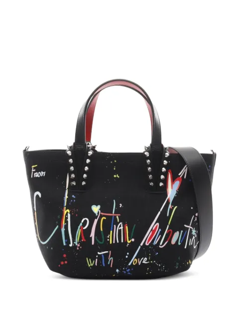 Christian Louboutin Pre-Owned 2020s Cabata graffiti tote bag
