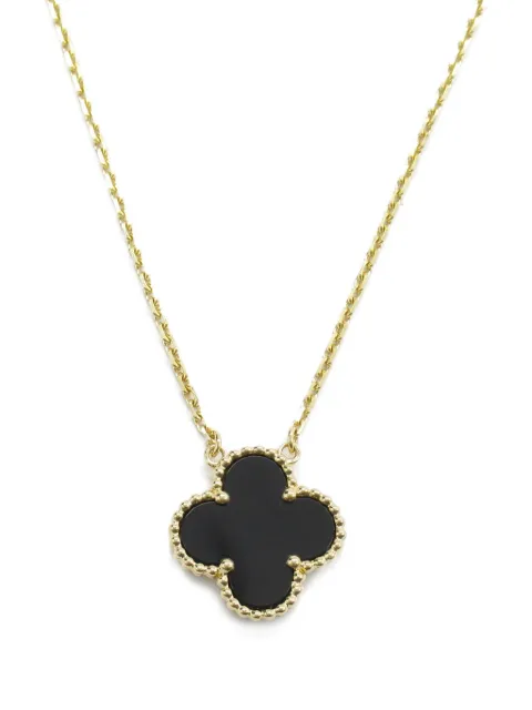 Van Cleef & Arpels قلادة 'ألامبرا' كلاسيكية ذهب أصفر عيار 18 بزينة عقيق من عقد 2010