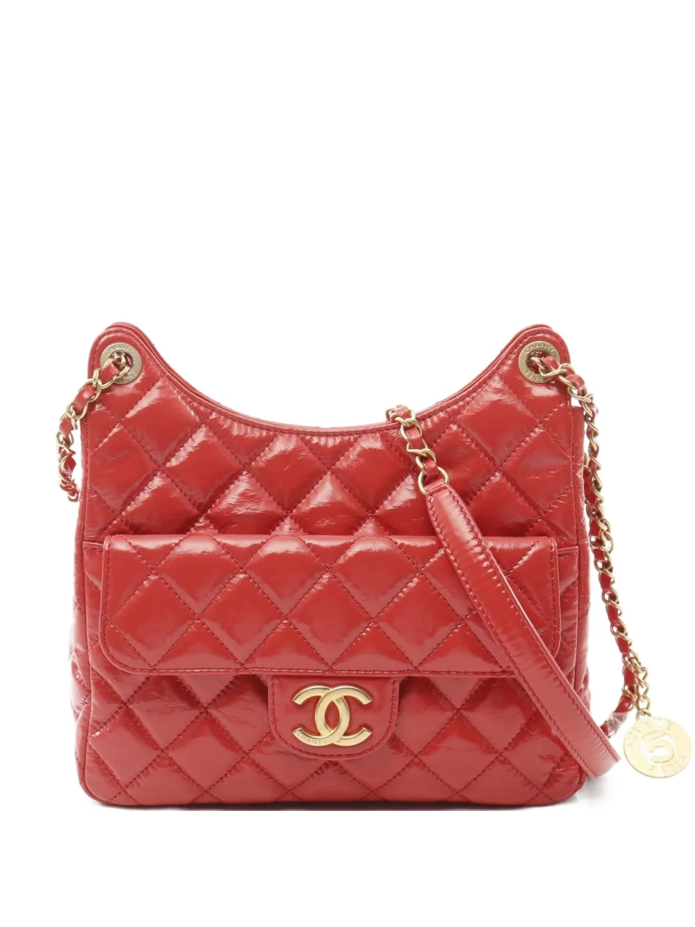 CHANEL Pre-Owned 2010s マトラッセ レザーショルダーバッグ - レッド CHANEL Pre-Owned 2010s マトラッセ レザーショルダーバッグ - レッド