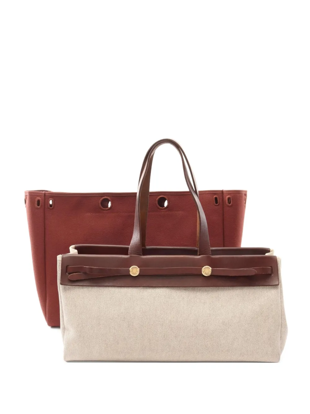 Hermès Pre-Owned 2002 Herbag GM two-way handbag | Neutrals | Image 1