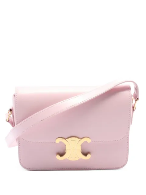 Celine Pre-Owned 2020s Teen Triomphe logo plaque cross body bag