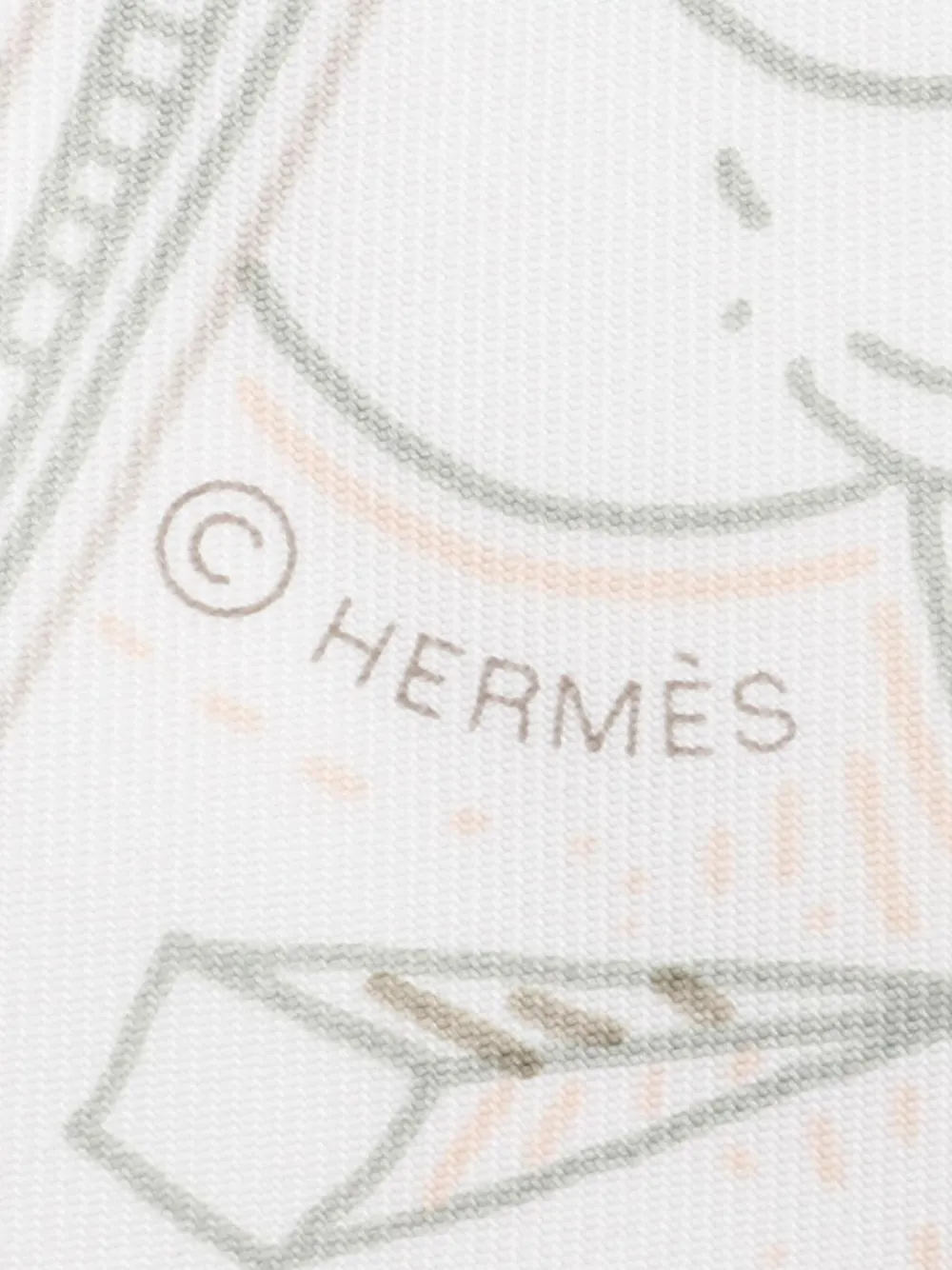 Hermès Pre-Owned 2010s Please Hold The Line scarf | Image 2