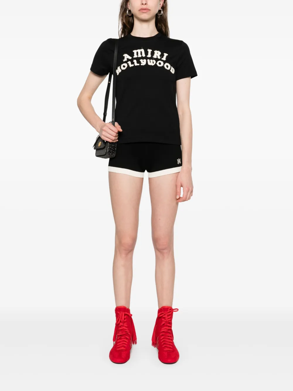 AMIRI T-shirt met logoprint Zwart