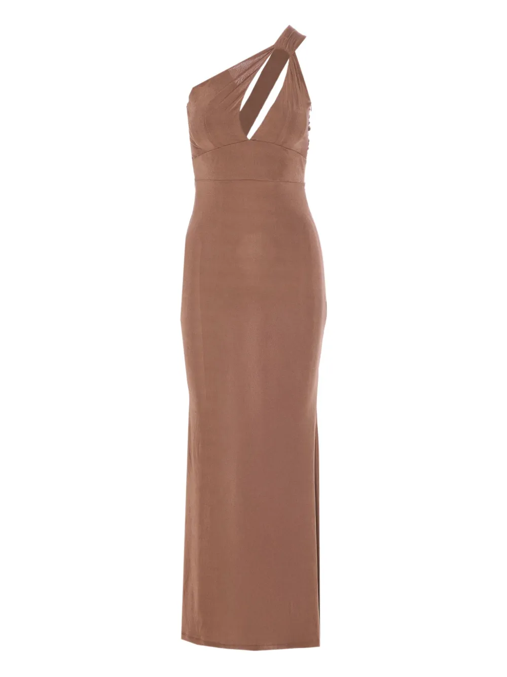 Eleh one-shoulder dress | Brown | Image 1