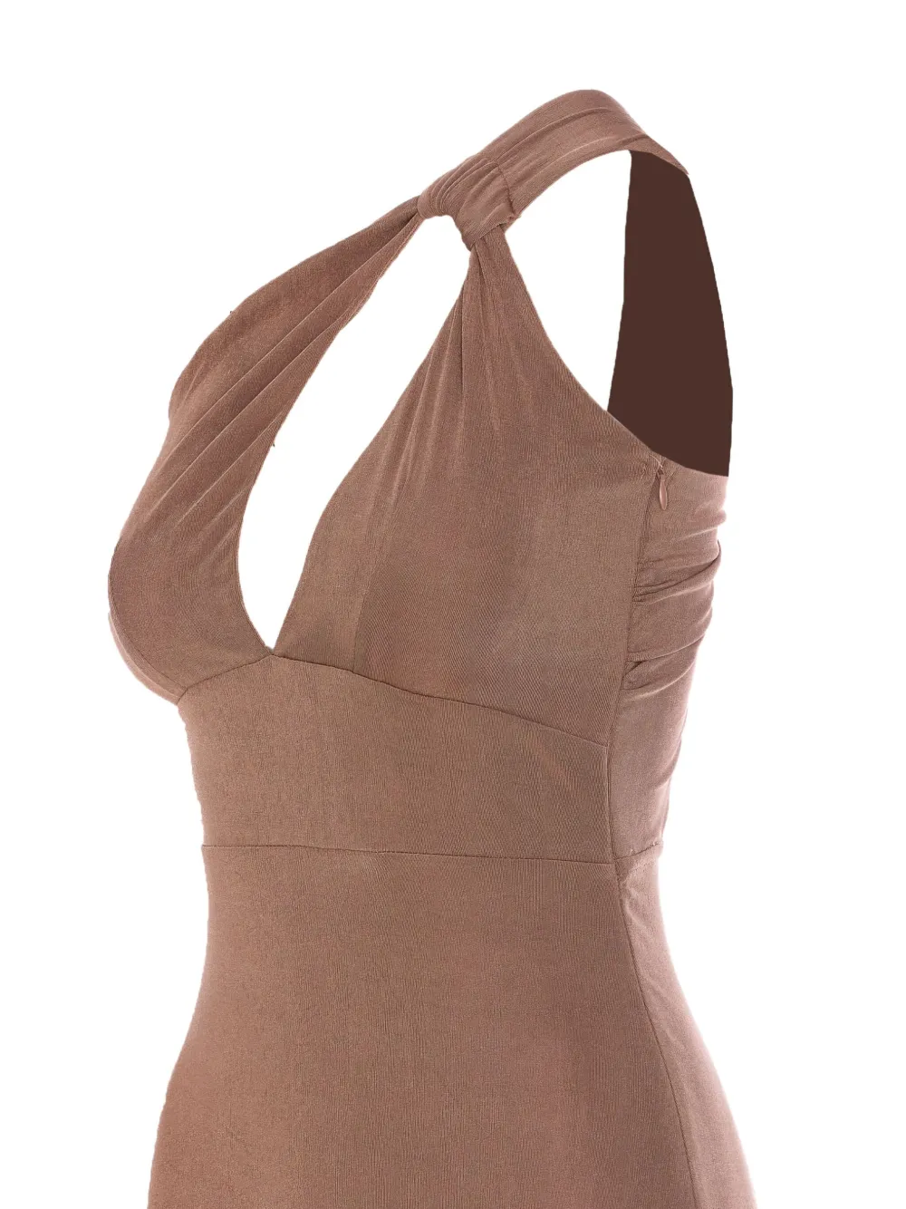 Eleh Asymmetrische jurk Bruin