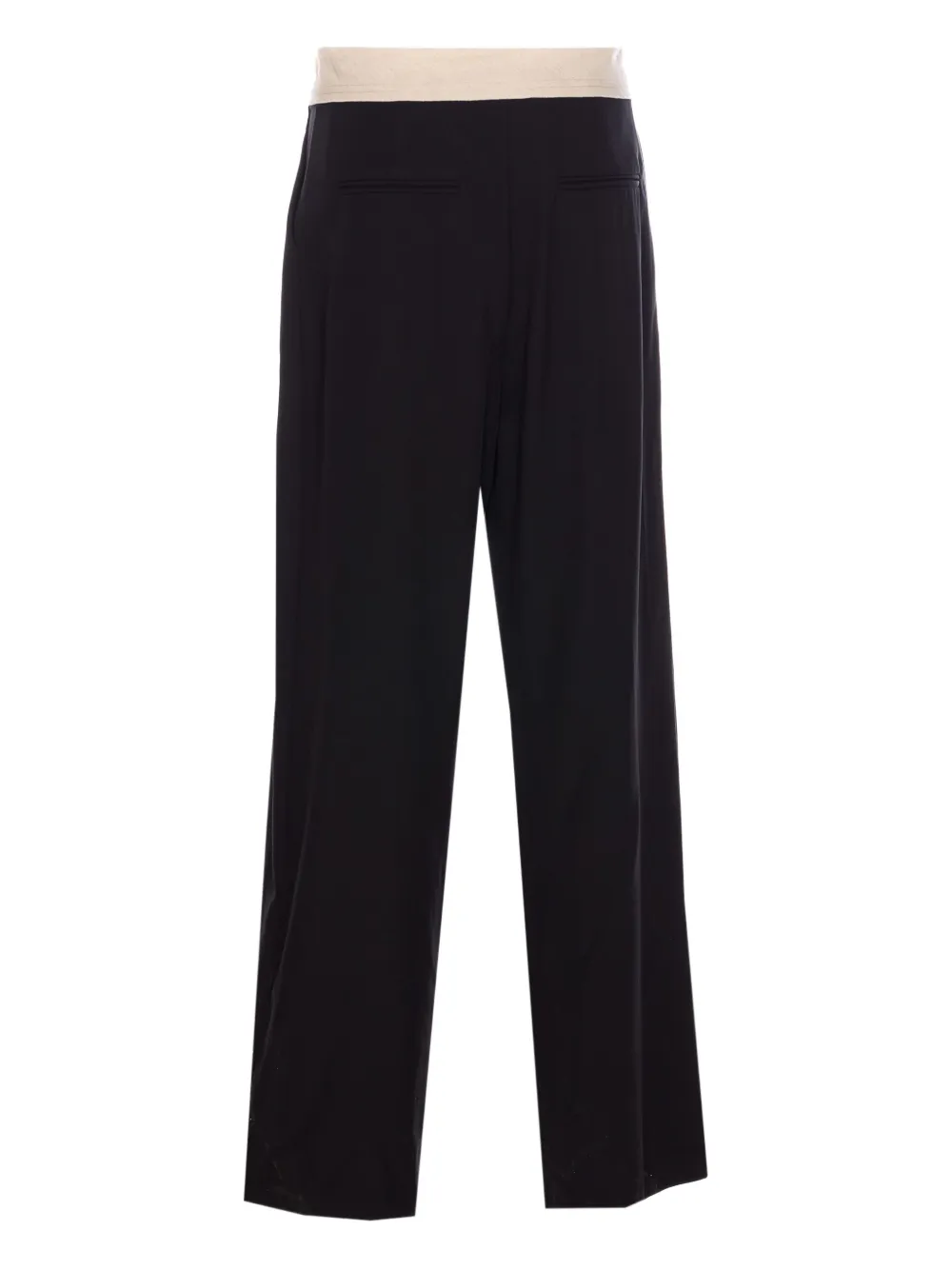 Eleh straight-leg trousers - Zwart