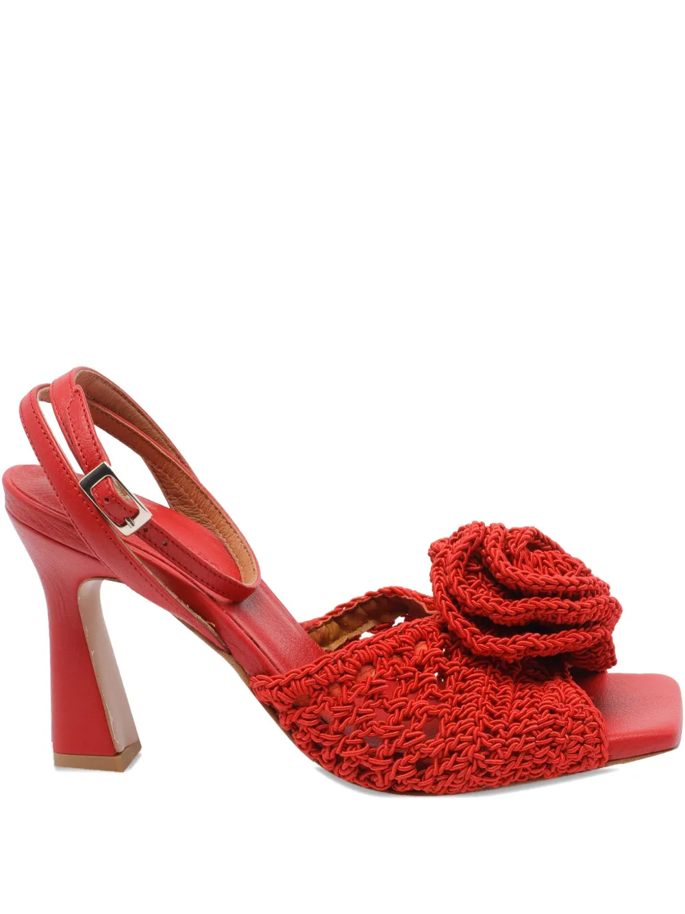 ANGEL ALARCON 90mm Dream heeled sandals Red