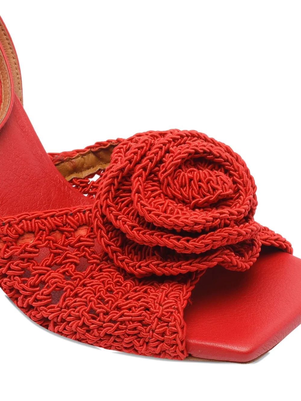 ANGEL ALARCON 90mm Dream heeled sandals Red