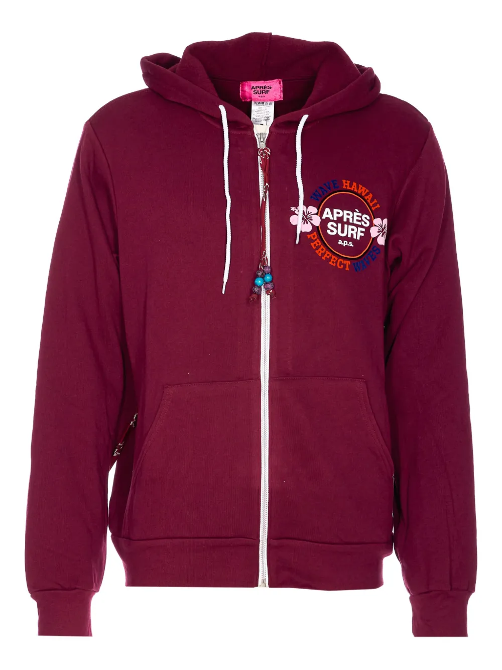 Pret A Surf logo-print hoodie | Red | Image 1