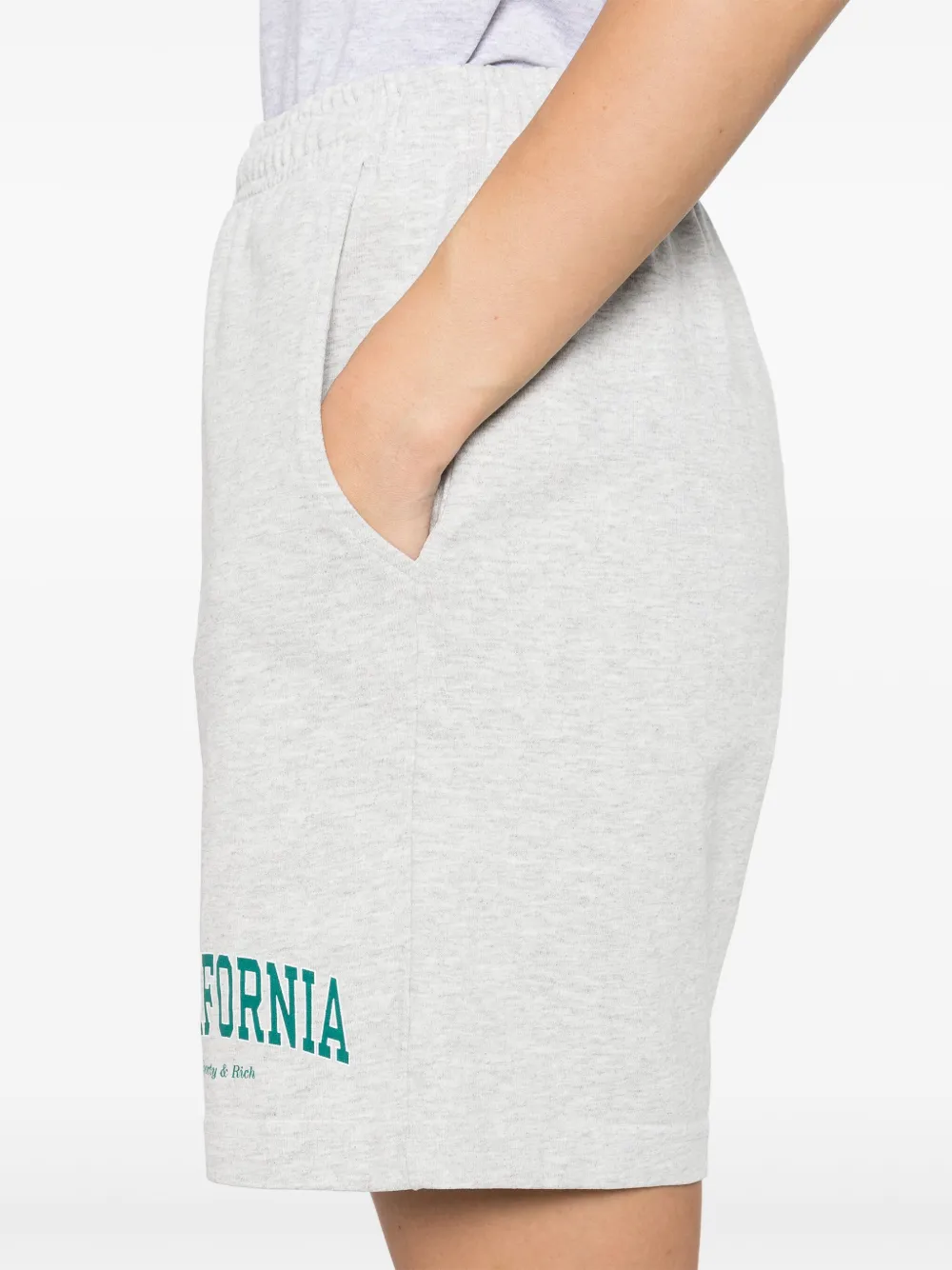 Sporty & Rich Shorts van katoenblend Grijs
