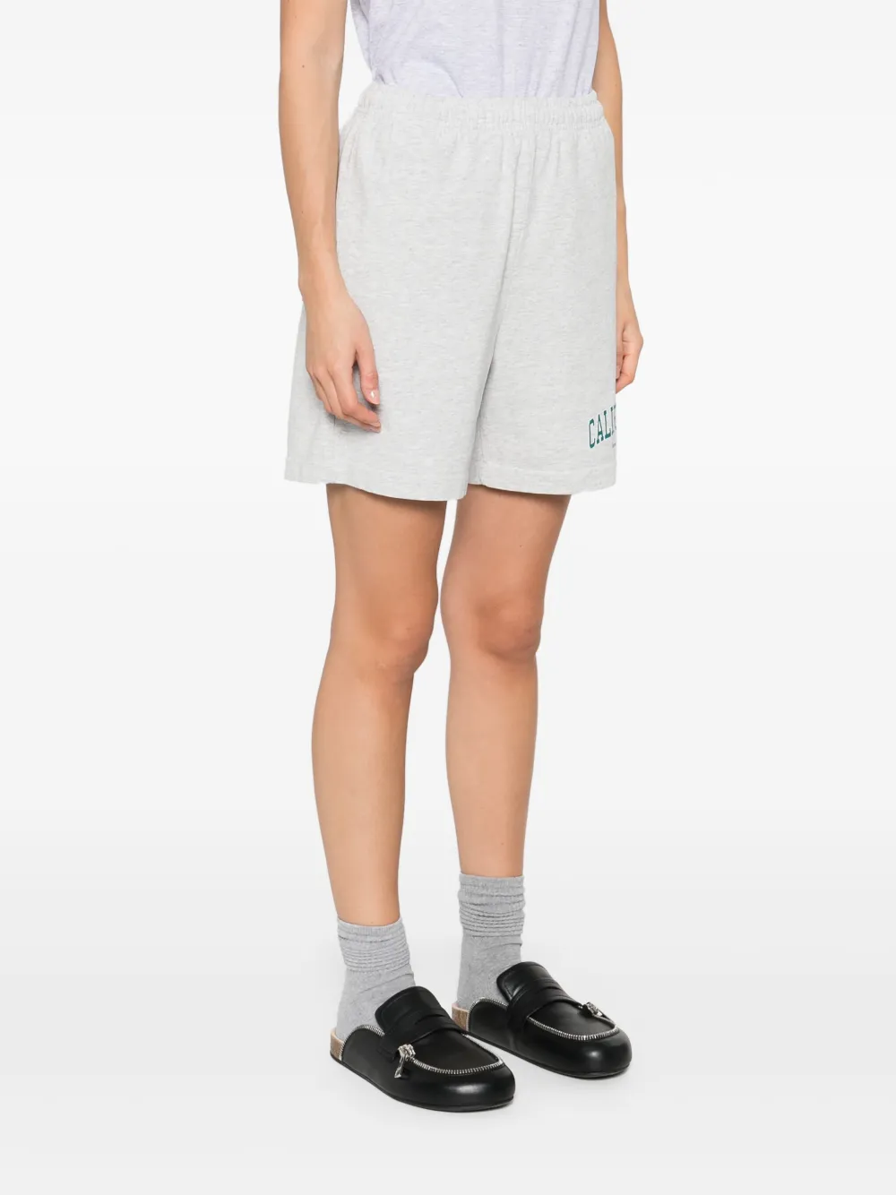 Sporty & Rich Shorts van katoenblend Grijs