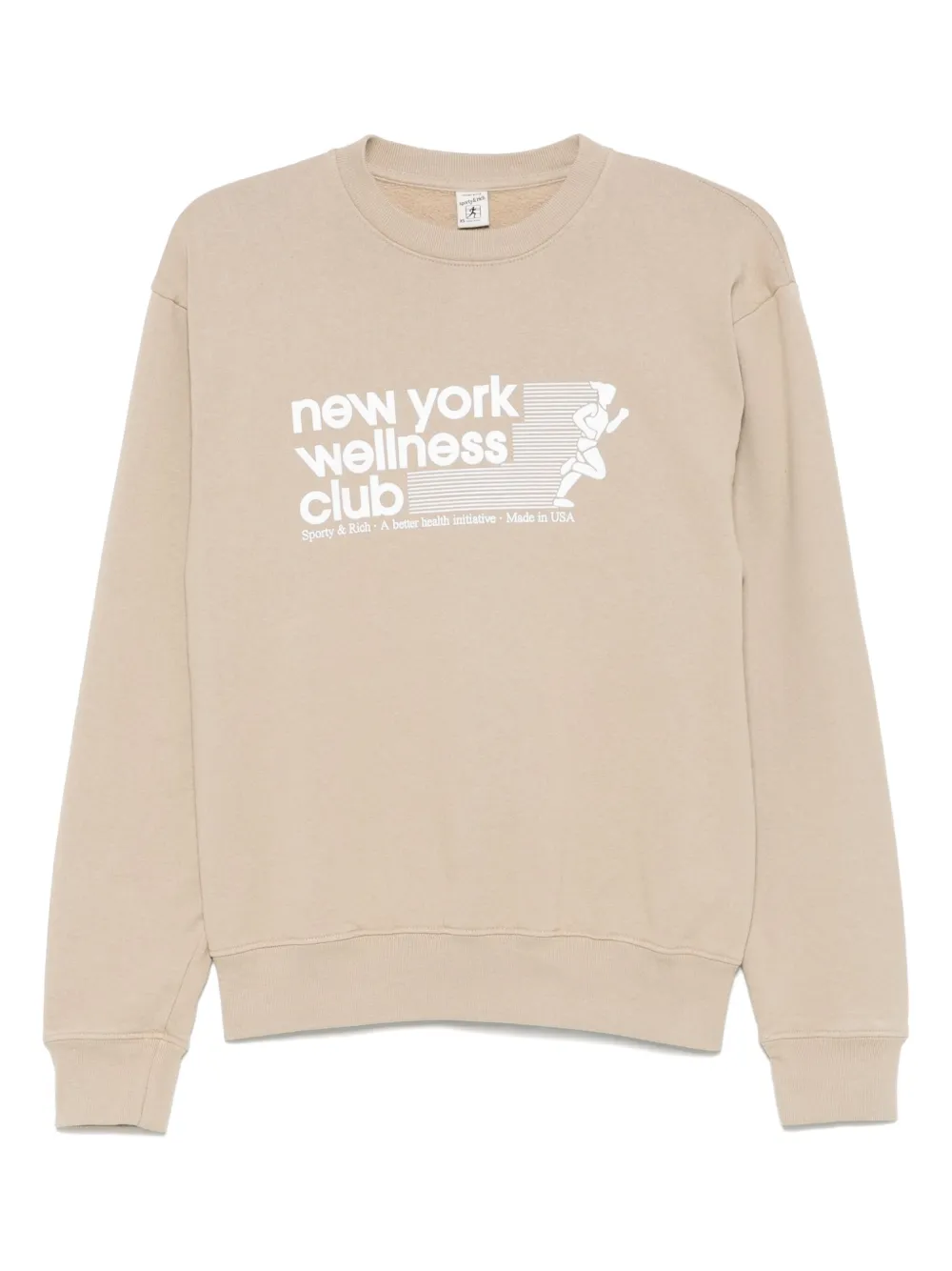 Sporty & Rich Sweater met ronde hals Beige