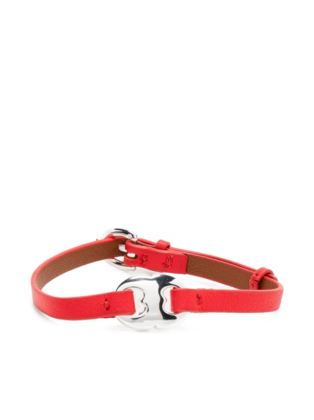 Tory Burch Gemini レザーブレスレット - レッド Tory Burch Gemini レザーブレスレット - レッド