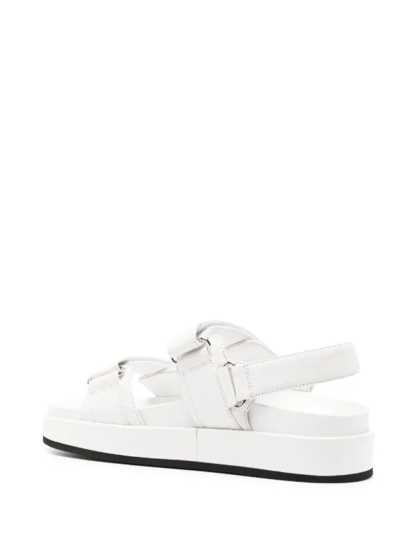 【美品】TORY BURCH　トリーバーチ　サンダル　オフホワイト　ロゴ　331 TORY BURCH トリーバーチ シューズ サンダル 79985 200 スライド