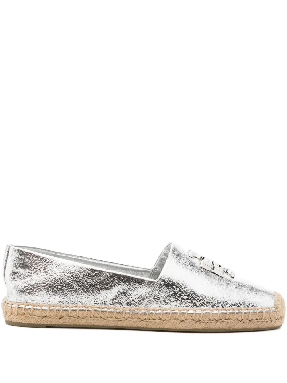 Tory Burch Eleanor Espadrilles Silver