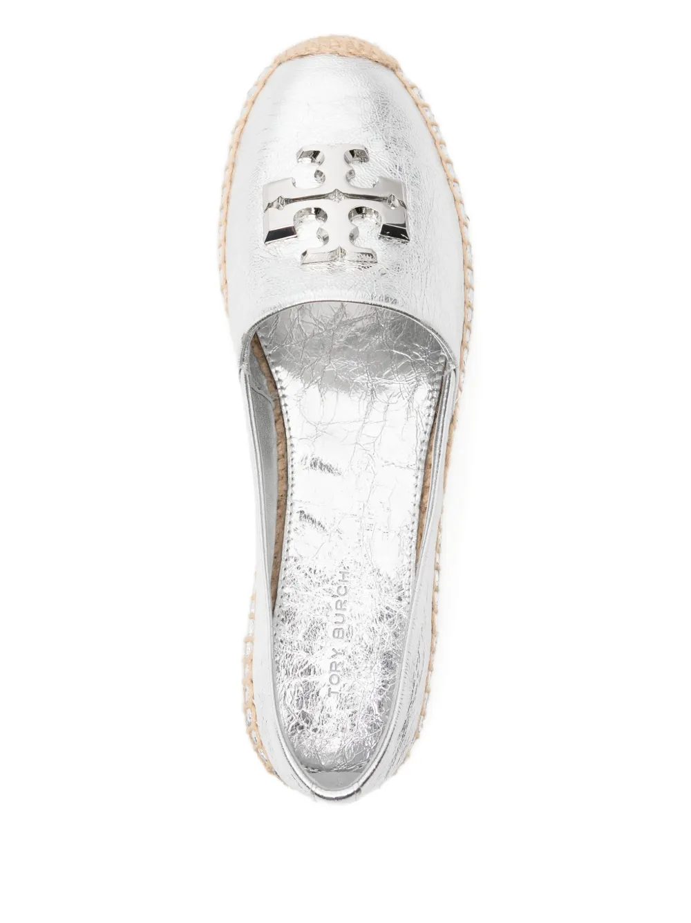 Tory Burch Eleanor Espadrilles Silver