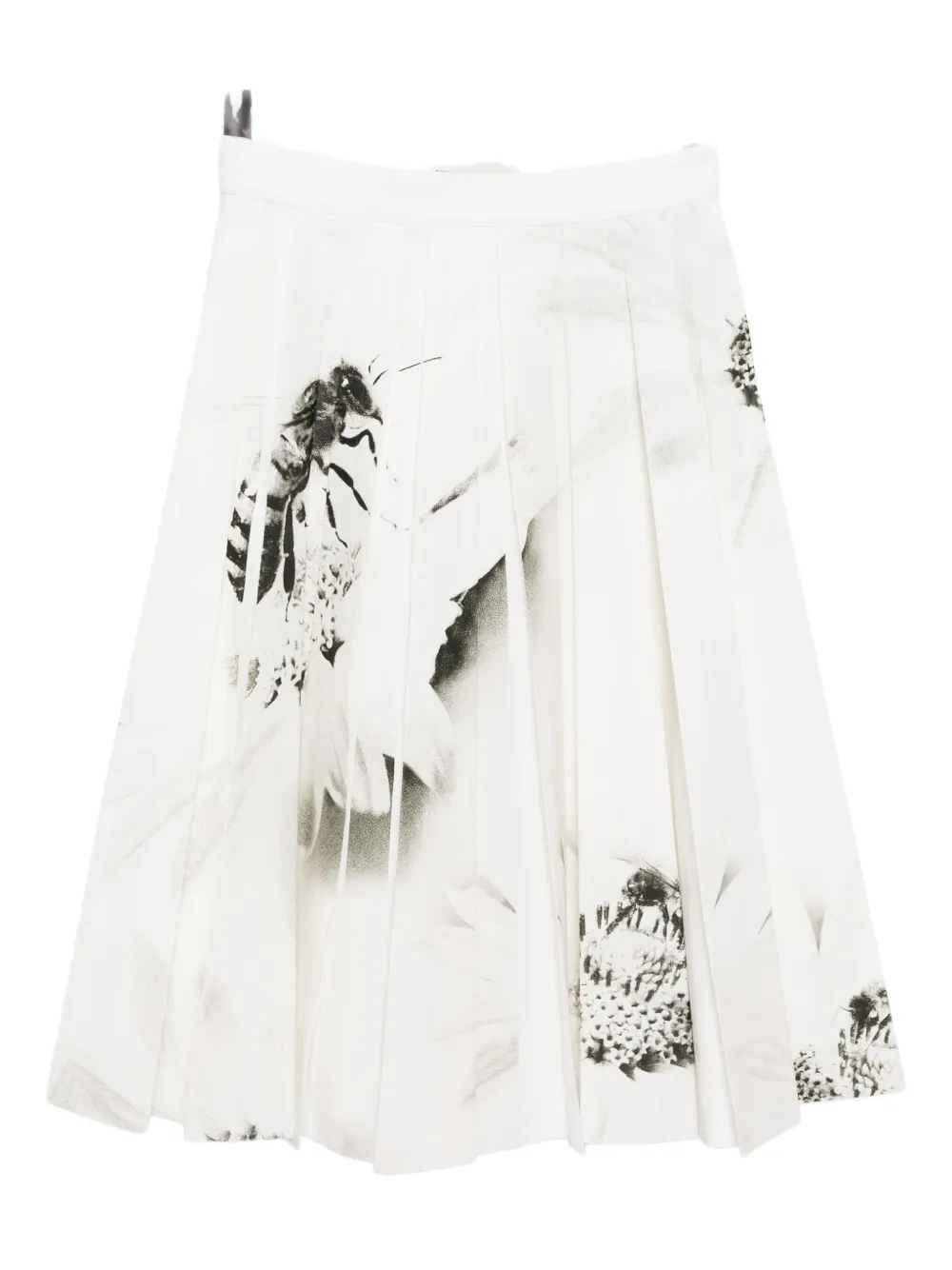 Tory Burch Graphic-print Skirt In White