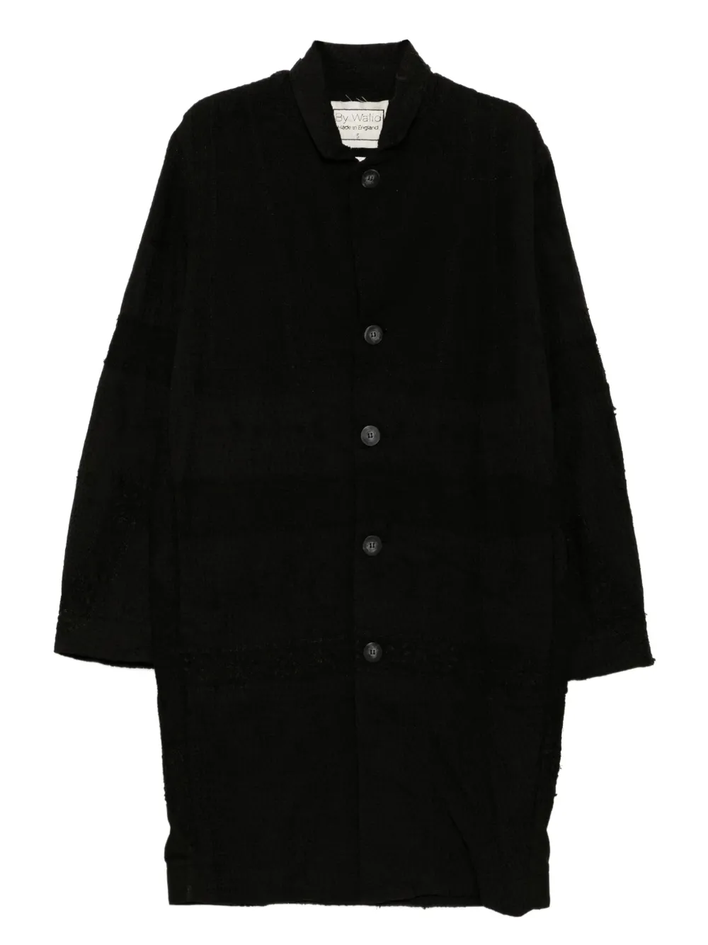 By Walid backed lace pacho coat | Black | Image 1