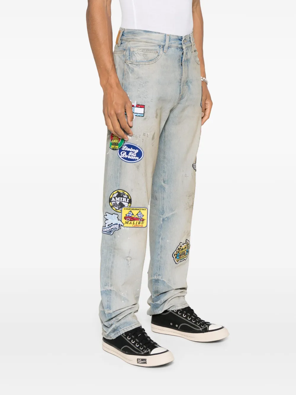 AMIRI Straight jeans Blauw