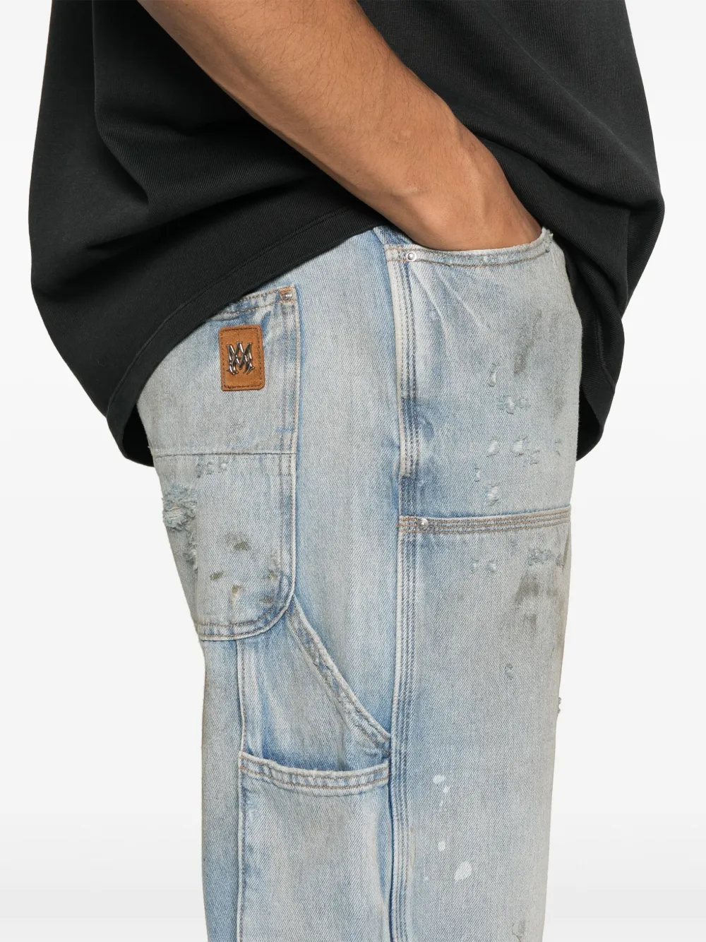 AMIRI Straight jeans Blauw