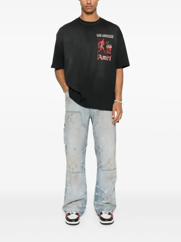 AMIRI ストレートジーンズ | ブルー | FARFETCH JP