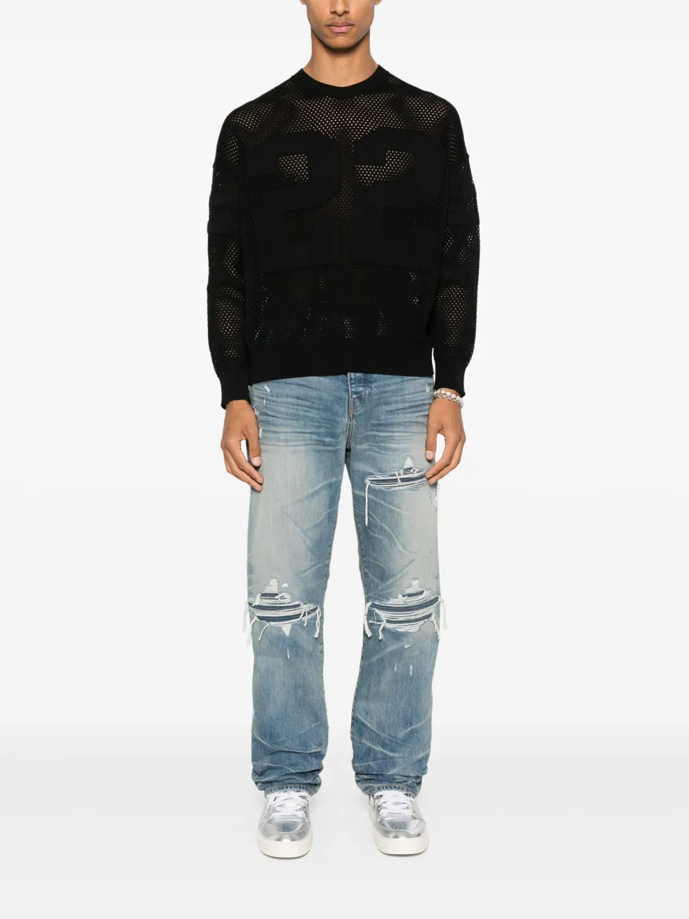 AMIRI crew-neck sweater - Zwart