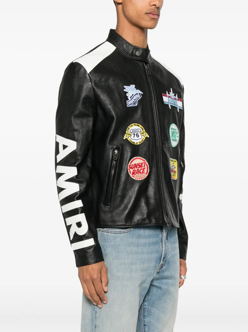 AMIRI Jack met patch Zwart