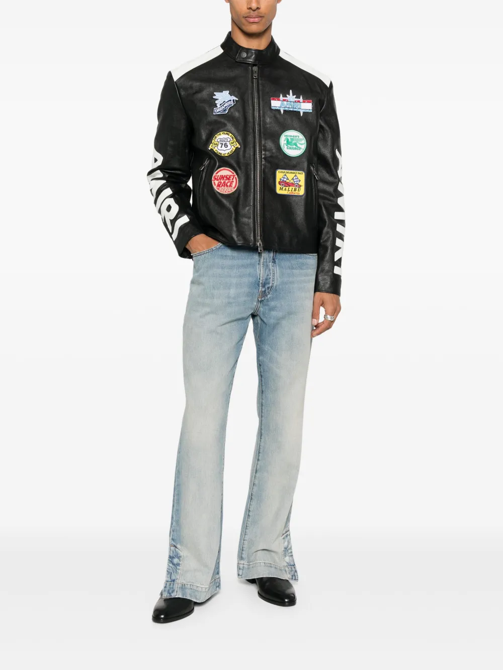 AMIRI patch-detail jacket | Chamarras de piel | Image 2