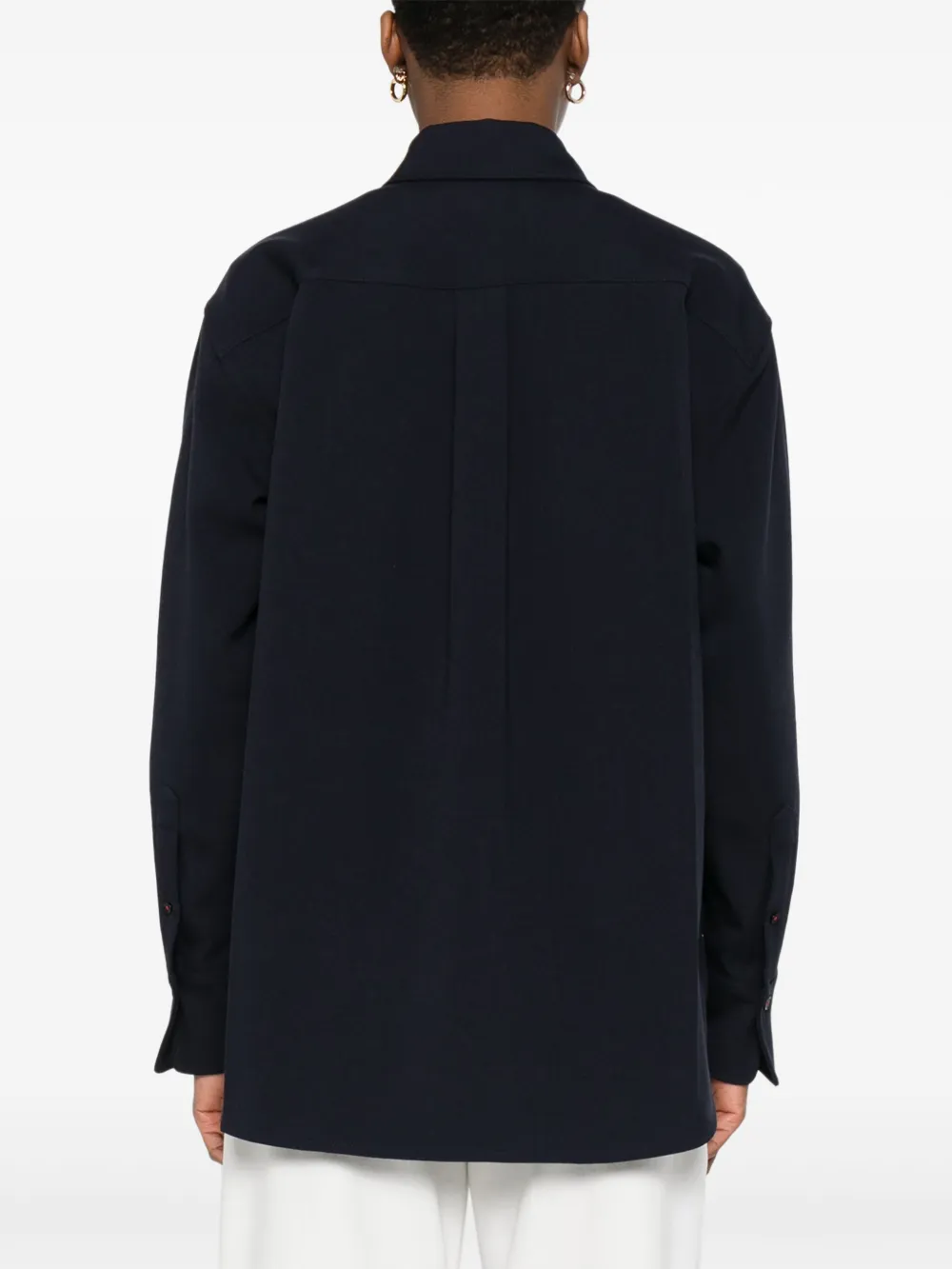Victoria Beckham Jersey blouse Blauw