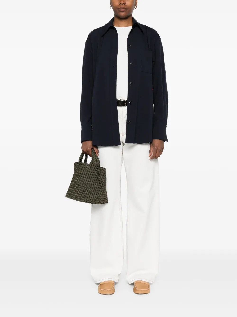 Victoria Beckham Jersey blouse - Blauw